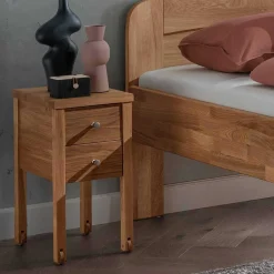 Wohnen Naturholzmöbel|Betten*Senioren-Einzelbett aus Wildeiche Massivholz - Issiaco