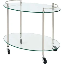 Wohnen Servierwagen Alessandra aus Glas