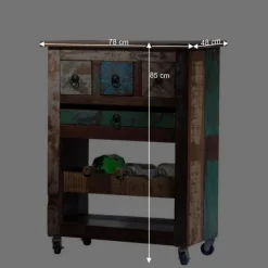 Wohnen Shabby Chic Möbel|Servierwagen*Servierwagen Jamaica im Vintage Design