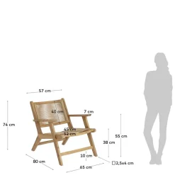 Wohnen Rattanmöbel*Sessel aus Kunstrattan & Massivholz - Weymo