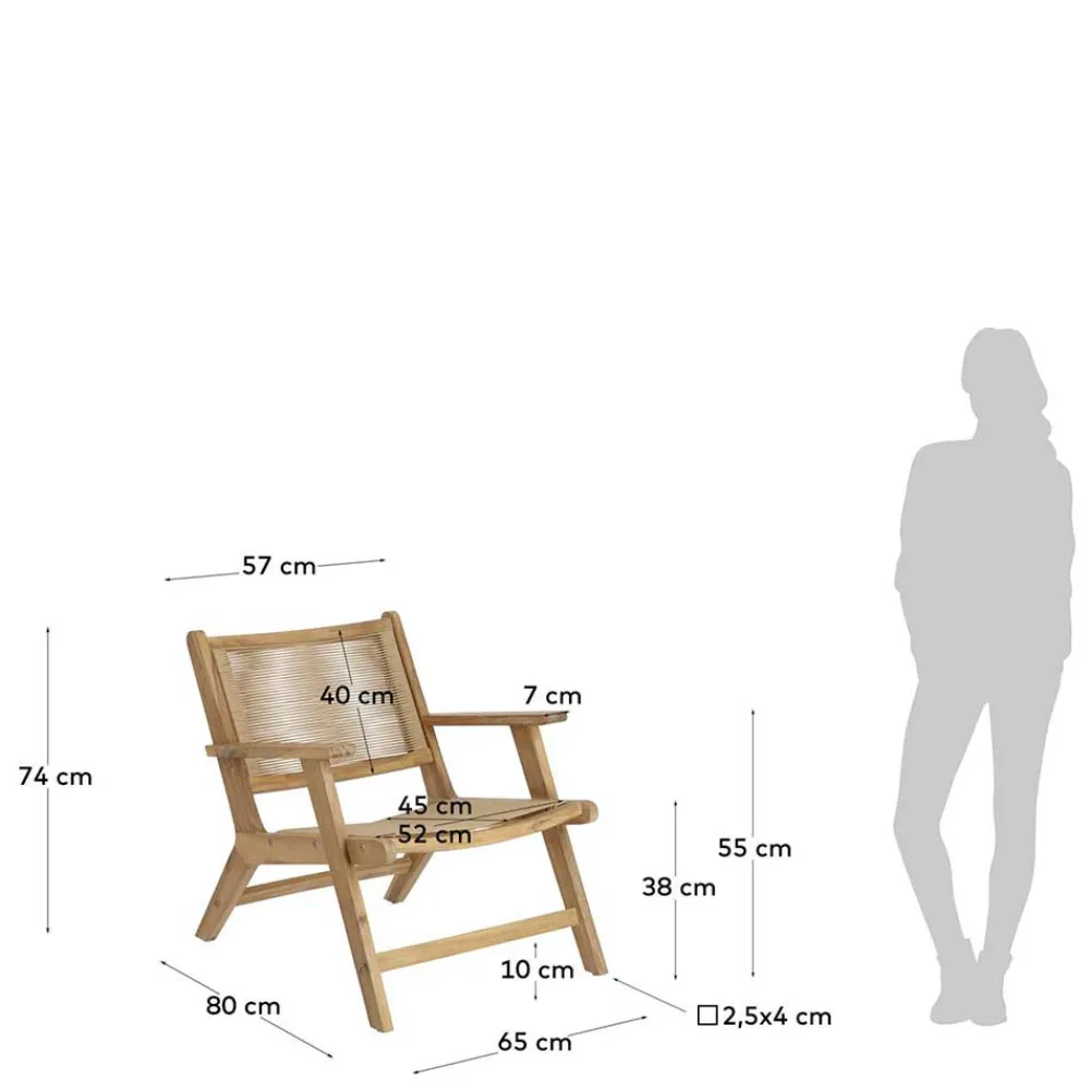 Wohnen Rattanmöbel*Sessel aus Kunstrattan & Massivholz - Weymo