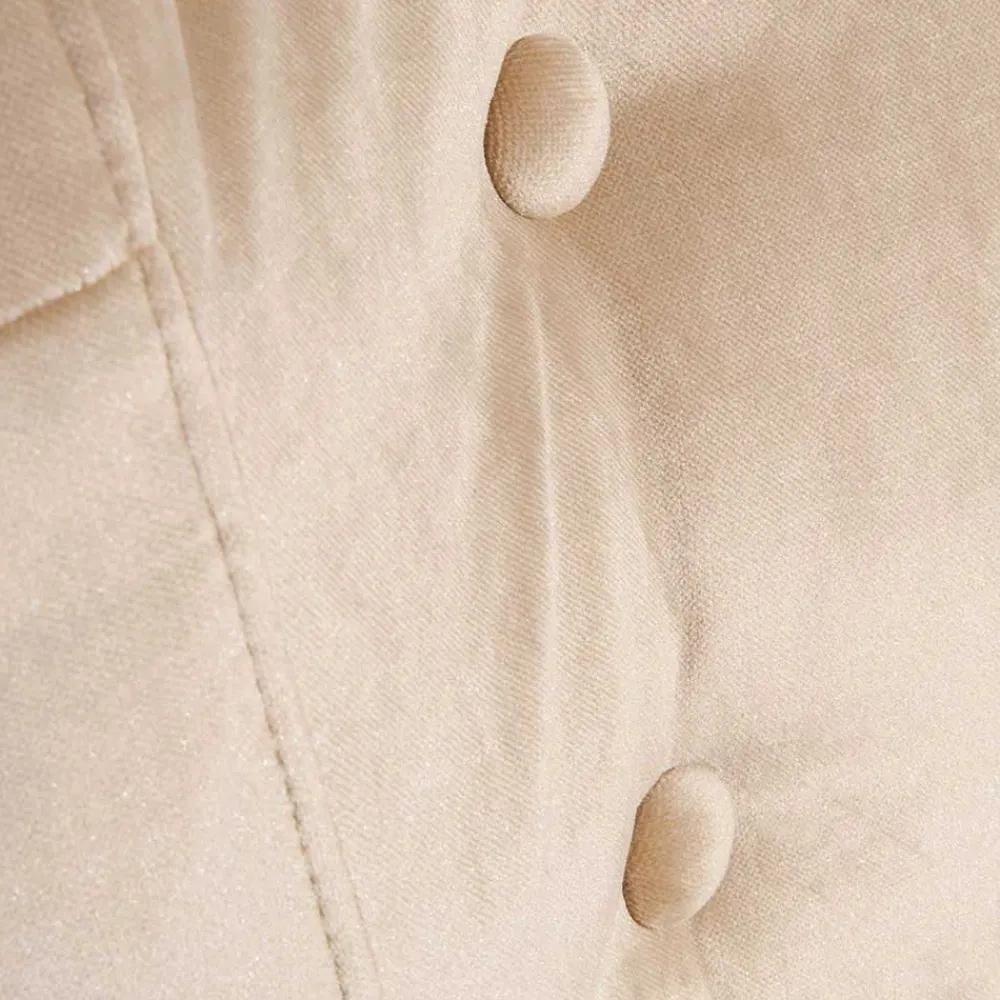 Wohnen Sessel & Hocker|Retro Möbel*Sessel aus Samtvelours Beige - Modena