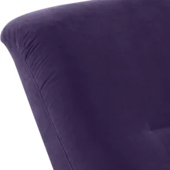 Wohnen Braune Möbel|Sessel & Hocker*Sessel aus Velours in Violett - Cregorian