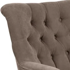 Wohnen Sessel in Beigegrau und Buche - Celavio