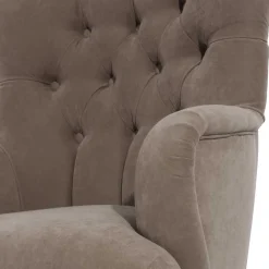 Wohnen Sessel in Beigegrau und Buche - Celavio