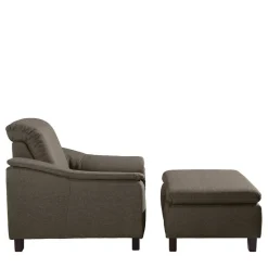 Wohnen Sessel & Hocker|Sessel*Sessel in Beigegrau und Nussbaum - Abecra