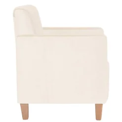 Wohnen Sessel in Cremeweiß Samtvelours - Roger