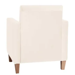 Wohnen Sessel in Cremeweiß Samtvelours - Roger