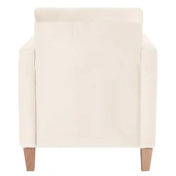 Wohnen Sessel in Cremeweiß Samtvelours - Roger