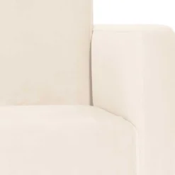 Wohnen Sessel in Cremeweiß Samtvelours - Roger