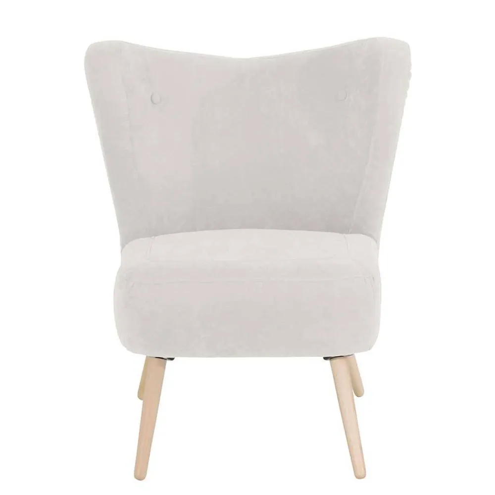 Wohnen Sessel in Cremeweiß und Buche - Liane