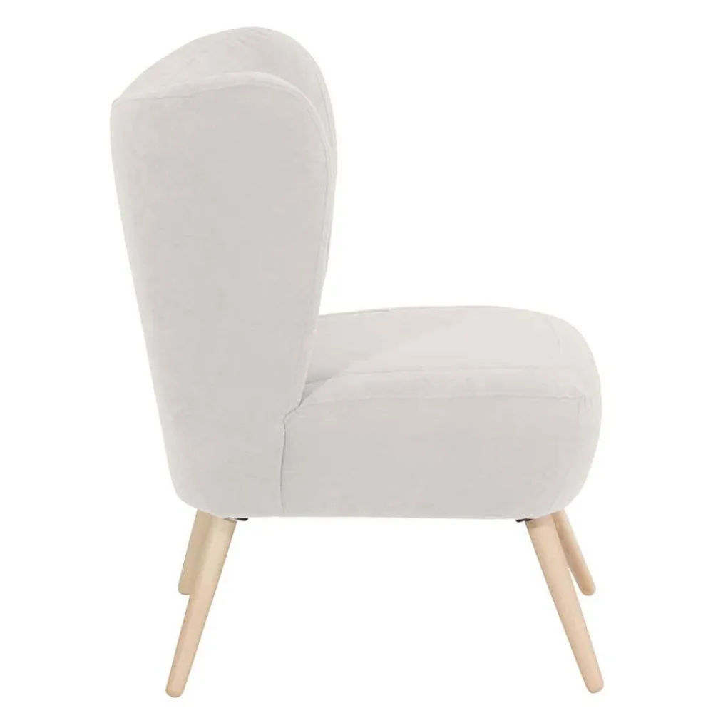 Wohnen Sessel in Cremeweiß und Buche - Liane