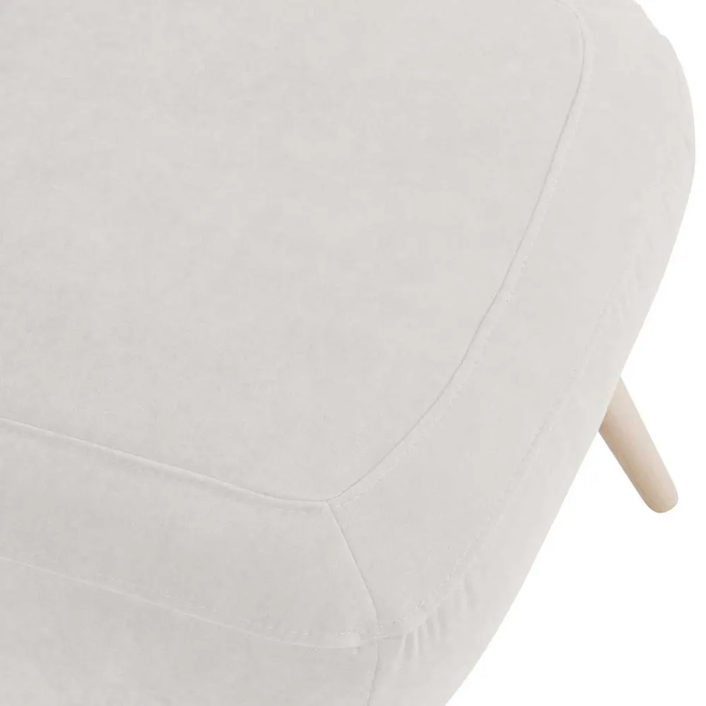 Wohnen Sessel in Cremeweiß und Buche - Liane