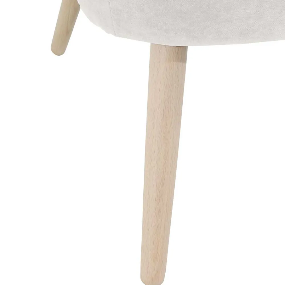 Wohnen Sessel in Cremeweiß und Buche - Liane