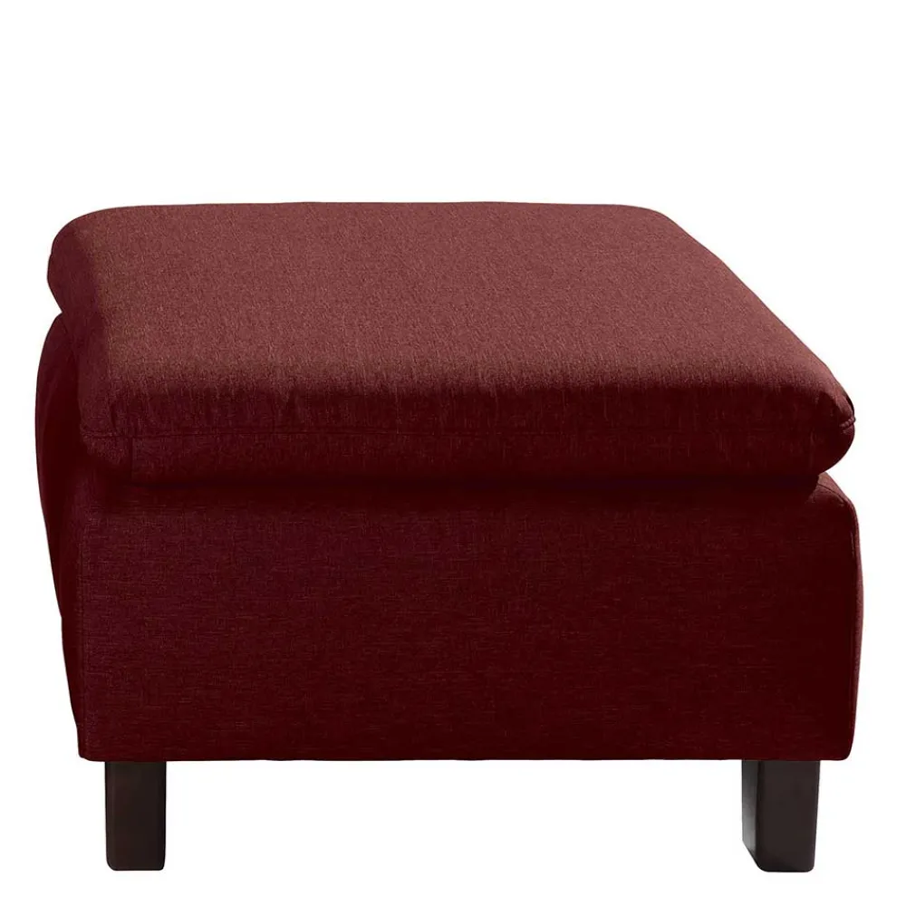 Wohnen Sessel in Rot und Nussbaum Braun - Capital