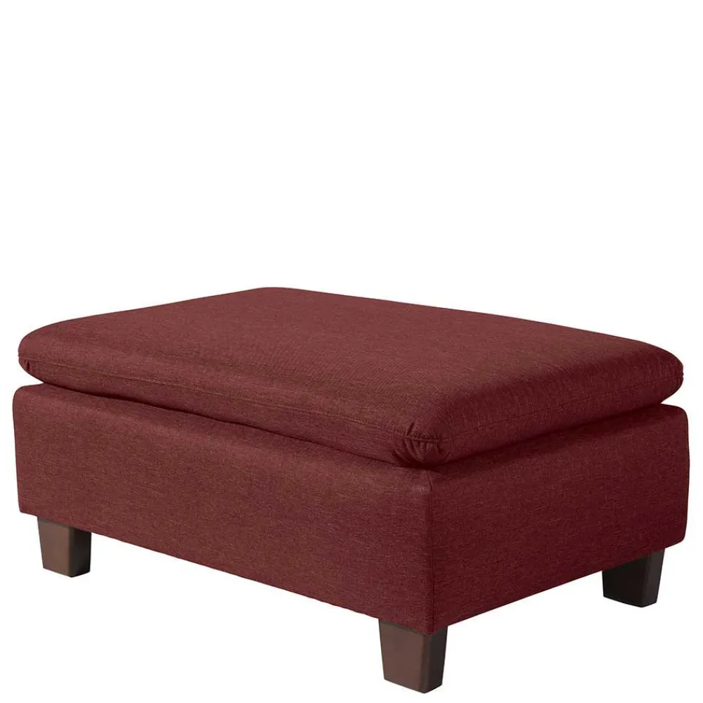 Wohnen Sessel in Rot und Nussbaum Braun - Capital