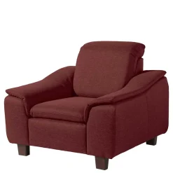 Wohnen Sessel in Rot und Nussbaum Braun - Capital