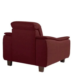 Wohnen Sessel in Rot und Nussbaum Braun - Capital