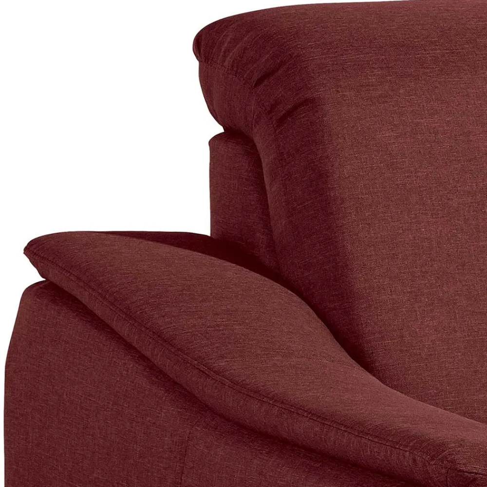 Wohnen Sessel in Rot und Nussbaum Braun - Capital