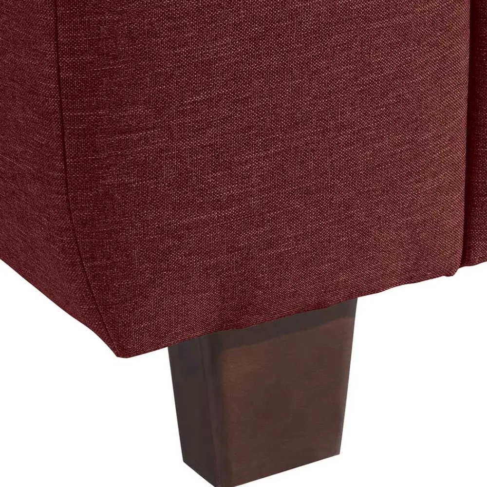 Wohnen Sessel in Rot und Nussbaum Braun - Capital