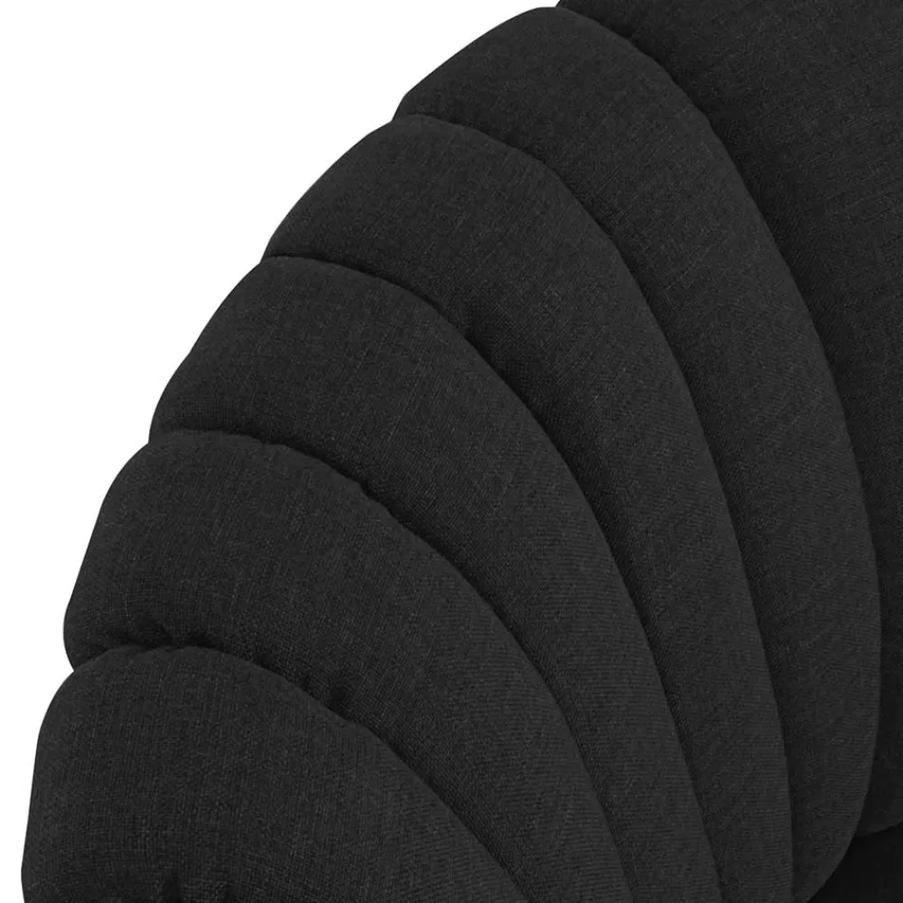 Wohnen Sessel in Schwarz und Nussbaum - Nastasia