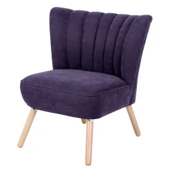 Wohnen Sessel & Hocker*Sessel in Violett und Buche Natur - Cayava