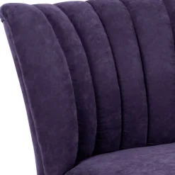 Wohnen Sessel & Hocker*Sessel in Violett und Buche Natur - Cayava