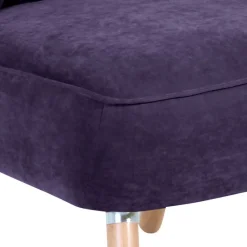 Wohnen Sessel & Hocker*Sessel in Violett und Buche Natur - Cayava