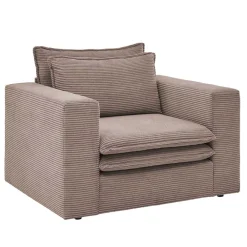 Wohnen Braune Möbel|Sessel & Hocker*Sessel mit Hocker im Set - Anyna (zweiteilig)