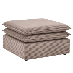 Wohnen Braune Möbel|Sessel & Hocker*Sessel mit Hocker im Set - Anyna (zweiteilig)