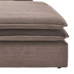 Wohnen Braune Möbel|Sessel & Hocker*Sessel mit Hocker im Set - Anyna (zweiteilig)