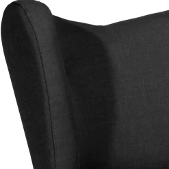 Wohnen Sessel ohne Armlehnen in Schwarz Stoff - Oase