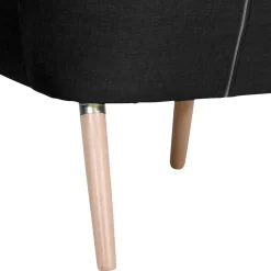 Wohnen Sessel ohne Armlehnen in Schwarz Stoff - Oase