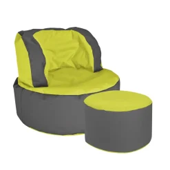 Wohnen Graue Möbel|Sitzsäcke*Sessel Sitzsack Mapsy in Grün Grau