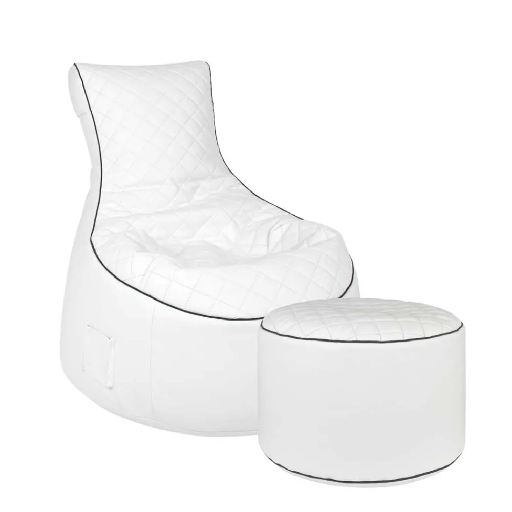 Wohnen Sitzsäcke|Sitzsäcke*Sessel Sitzsack Mars in Weiß