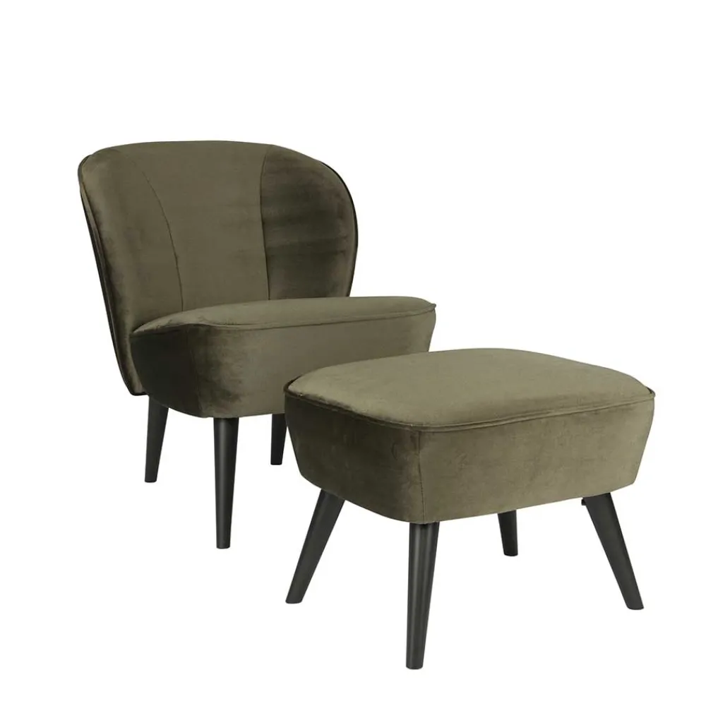 Wohnen Retro Möbel|Sessel*Sessel Vontada in Dunkelgrün