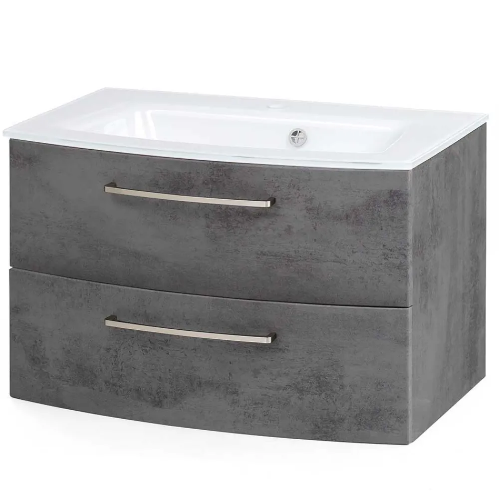 Wohnen Set Badezimmermöbel stehend oder hängend - Dastroz (dreiteilig)