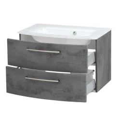 Wohnen Set Badezimmermöbel stehend oder hängend - Dastroz (dreiteilig)