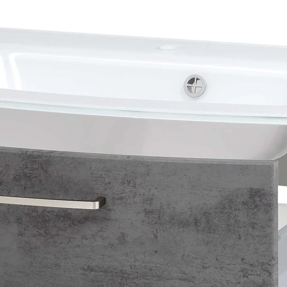 Wohnen Set Badezimmermöbel stehend oder hängend - Dastroz (dreiteilig)