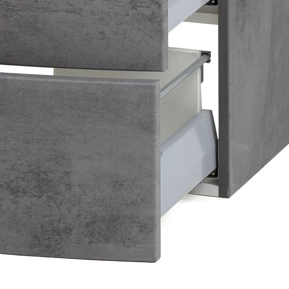 Wohnen Set Badezimmermöbel stehend oder hängend - Dastroz (dreiteilig)