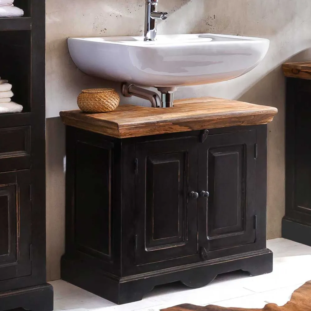 Wohnen Kolonialmöbel*Set Badmöbel im Kolonialstil - Sentiments (fünfteilig)