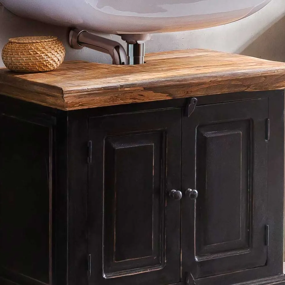 Wohnen Kolonialmöbel*Set Badmöbel im Kolonialstil - Sentiments (fünfteilig)