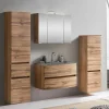 Wohnen Badezimmer Komplett*Set Badmöbel in Holz Optik - Neuzera (vierteilig)