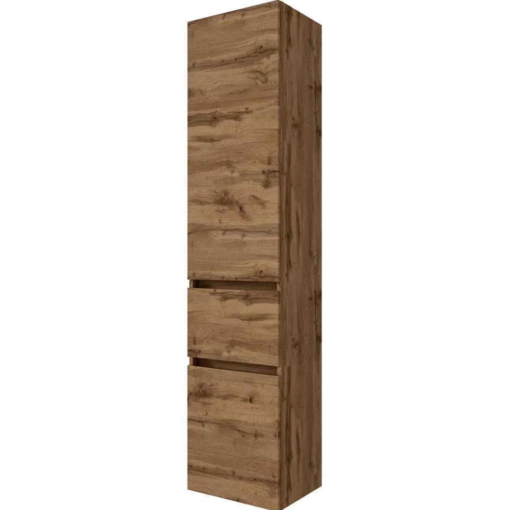 Wohnen Badezimmer Komplett*Set Badmöbel in Holz Optik - Neuzera (vierteilig)