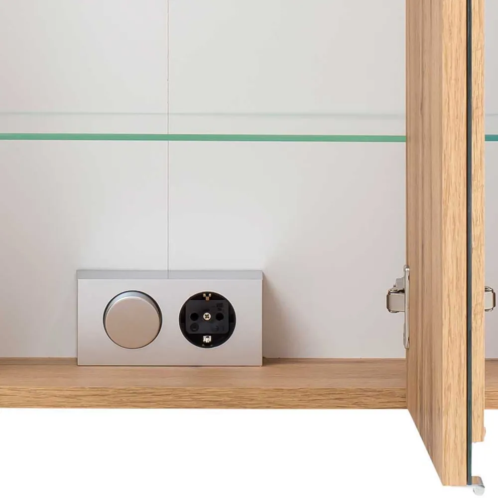 Wohnen Badezimmer Komplett*Set Badmöbel in Holz Optik - Neuzera (vierteilig)