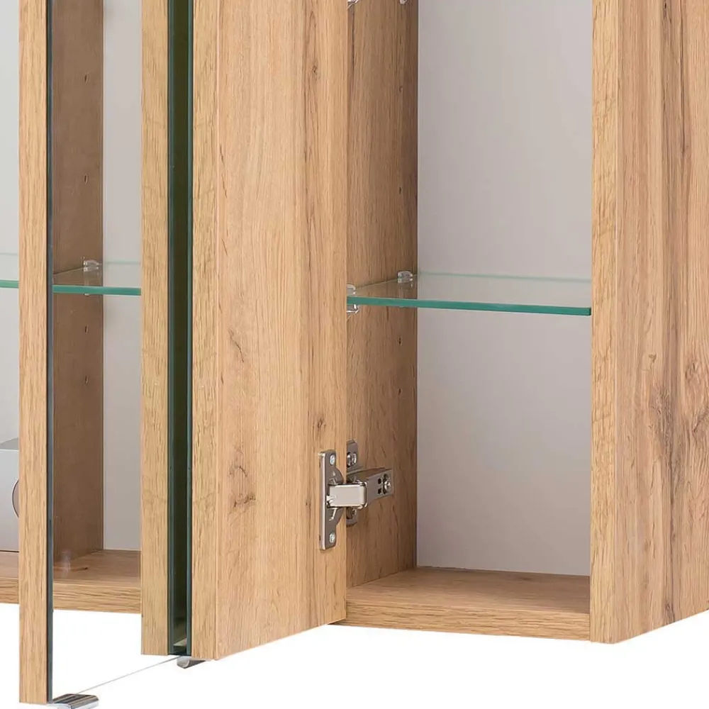 Wohnen Badezimmer Komplett*Set Badmöbel in Holz Optik - Neuzera (vierteilig)