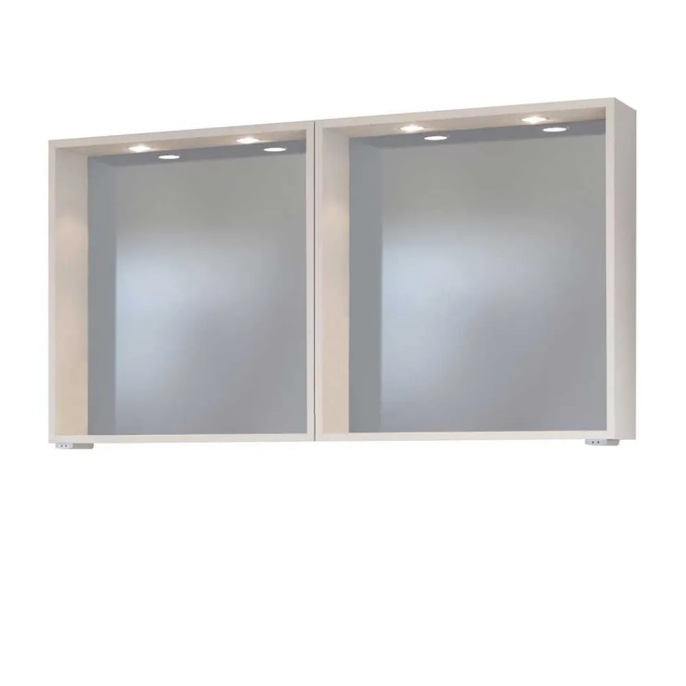 Wohnen Badezimmer Komplett*Set Bad-Möbel mit Doppelwaschtisch - Enwicos (dreiteilig)