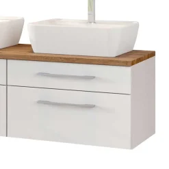 Wohnen Badezimmer Komplett*Set Bad-Möbel mit Doppelwaschtisch - Enwicos (dreiteilig)