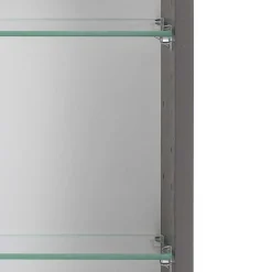 Wohnen Graue Möbel|Glasmöbel*Set Badmöbel mit Doppel-Waschtisch - Breznia (dreiteilig)