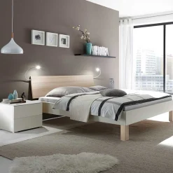 Wohnen Set Bettgestell mit Nachtkommoden - Gregoriano (dreiteilig)